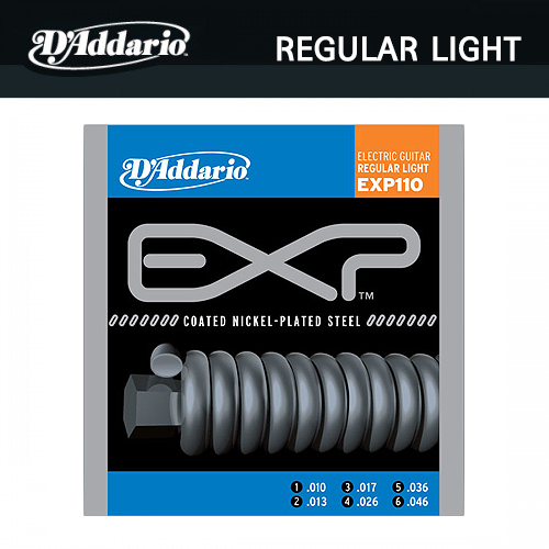 다다리오(Daddario) EXP110 Regular Light (010-046) / EXP-110 / 일렉기타줄 / 일렉기타스트링