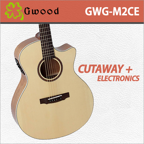 [당일배송] 지우드 GWG-M2CE / Gwood GWGM2CE / 국내생산 / 탑솔리드 EQ 통기타