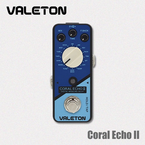 Valeton Coral Echo II / 16가지 딜레이 이펙터 내장 CRL-7 에코 이펙터 [당일배송]
