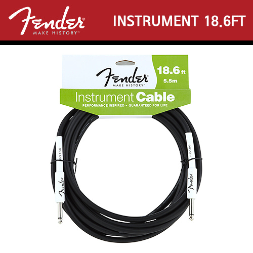 펜더(Fender) Instrument Cable / 18.6FT(5.5M) / 기타 케이블 / 악기 케이블