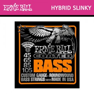 어니볼(ErnieBall) Coated Electric Hybrid Slinky Bass (045-105) / 3833 / 베이스기타줄 / 베이스기타스트링