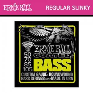 어니볼(ErnieBall) Coated Electric Regular Slinky Bass (050-105) / 3832 / 베이스기타줄 / 베이스기타스트링