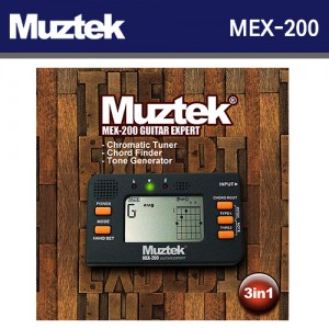 뮤즈텍(Muztek) MEX-200 / MEX200 / 톤 제너레이터 / 기타 코드사전 / 크로매틱 튜너