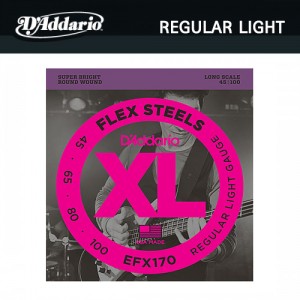 다다리오(Daddario) Flex Steels Regular Light (045-100) / EFX170 / 베이스기타줄 / 베이스기타스트링
