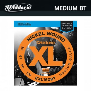 다다리오(Daddario) Nickel Wound Medium (050-120) / EXL160BT / 베이스기타줄 / 베이스기타스트링