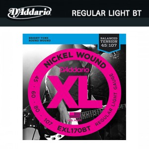 다다리오(Daddario) Nickel Wound Regular Light (045-107) / EXL170BT / 베이스기타줄 / 베이스기타스트링