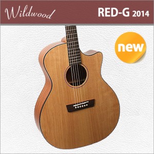 [당일배송] Wildwood RED-G 2014 / 와일드우드 레드-G 2014 / 와일드우드 탑솔리드 컷어웨이 통기타 / 국내생산