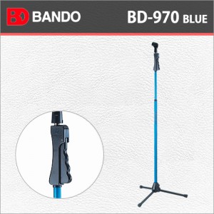 반도스탠드 BD 970 Blue / Bandostand BD 970 Blue / 반도 일자형 접이식 컬러 마이크스탠드 / 자동형 원터치 마이크스탠드