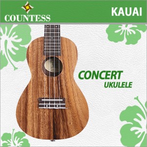 [당일배송] 카운티스 Kauai / Countess Kauai / 탑백솔리드 콘서트 우쿨렐레/우크렐레
