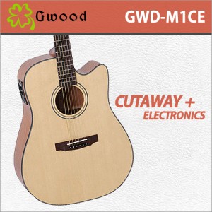 [당일배송] 지우드 GWD-M1CE / Gwood GWDM1CE / 국내생산 / 탑솔리드 EQ 통기타