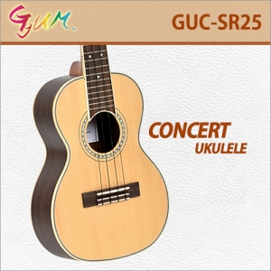 [당일배송] 꿈 GUC-SR25 / Ggum GUCSR25 / 꿈 탑솔리드 콘서트 우쿨렐레/우크렐레 / 로즈우드 측후판 / 국내생산