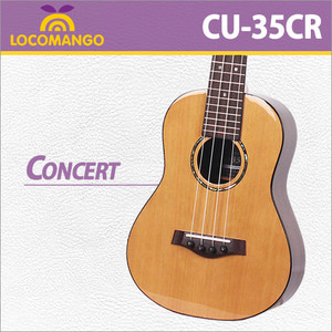 로코망고 CU-35CR / CU35CR / 블랙라벨 시리즈 / 콘서트 우쿨렐레 [국내생산/당일배송]