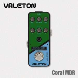 Valeton Coral MDR (CRL-1) / 16종 모듈레이션/딜레이/리버브 페달 이펙터 [당일배송]